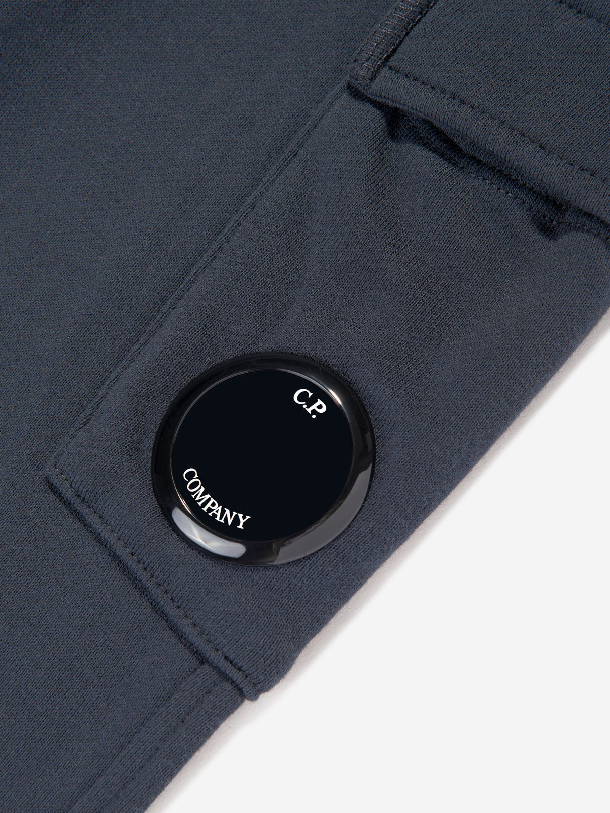 C.P. Company Boys Cargo Lens Joggers in Navy