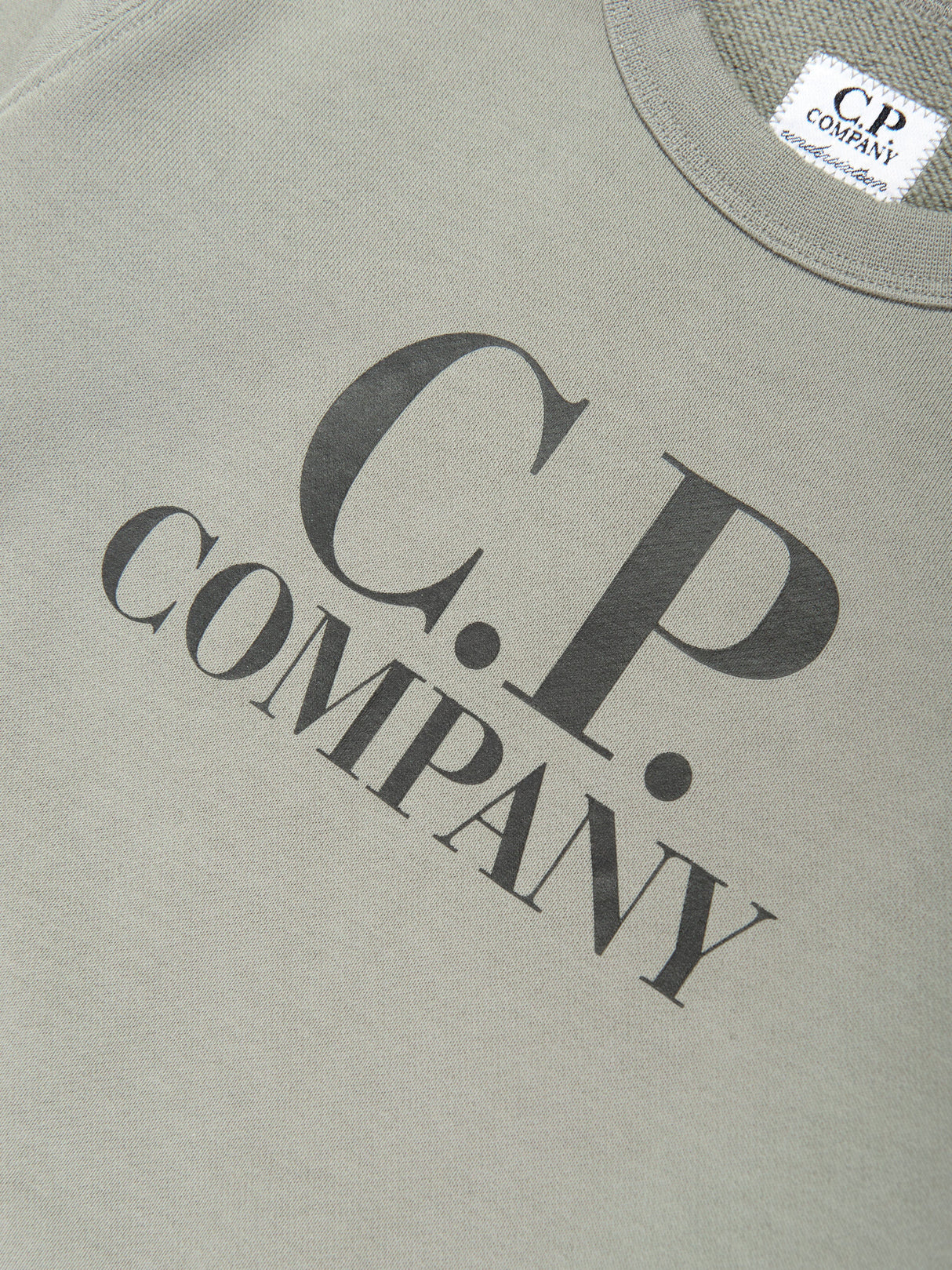 C.P. Company Boys Logo Sweatshirt in Green