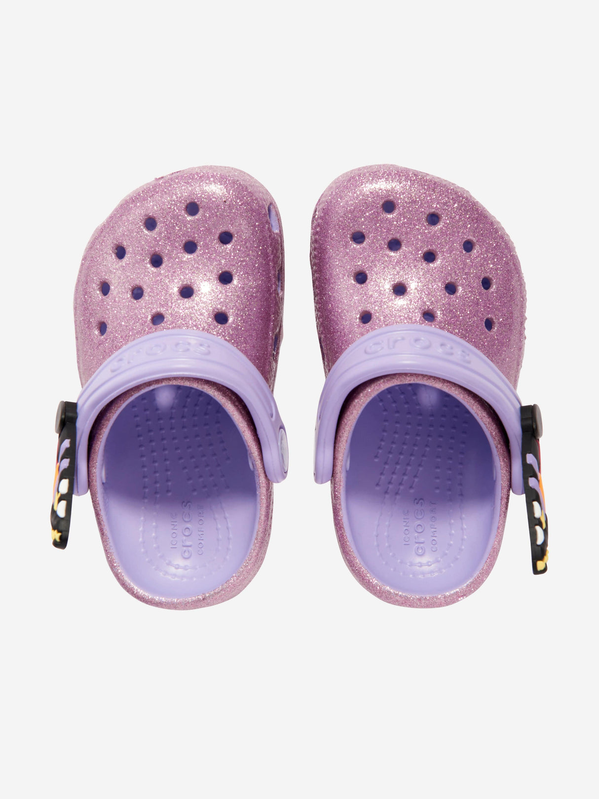 Crocs Girls Classic IAM Butterfly Clog in Purple