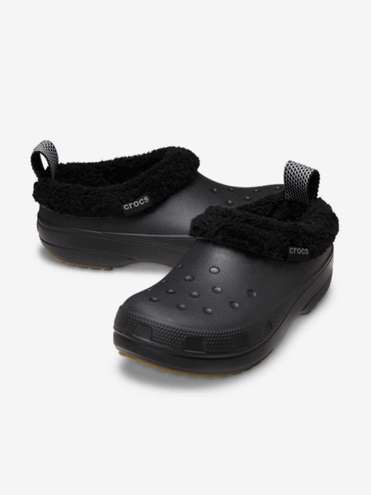 Crocs Kids Classic Lined Shorty Clog in Black