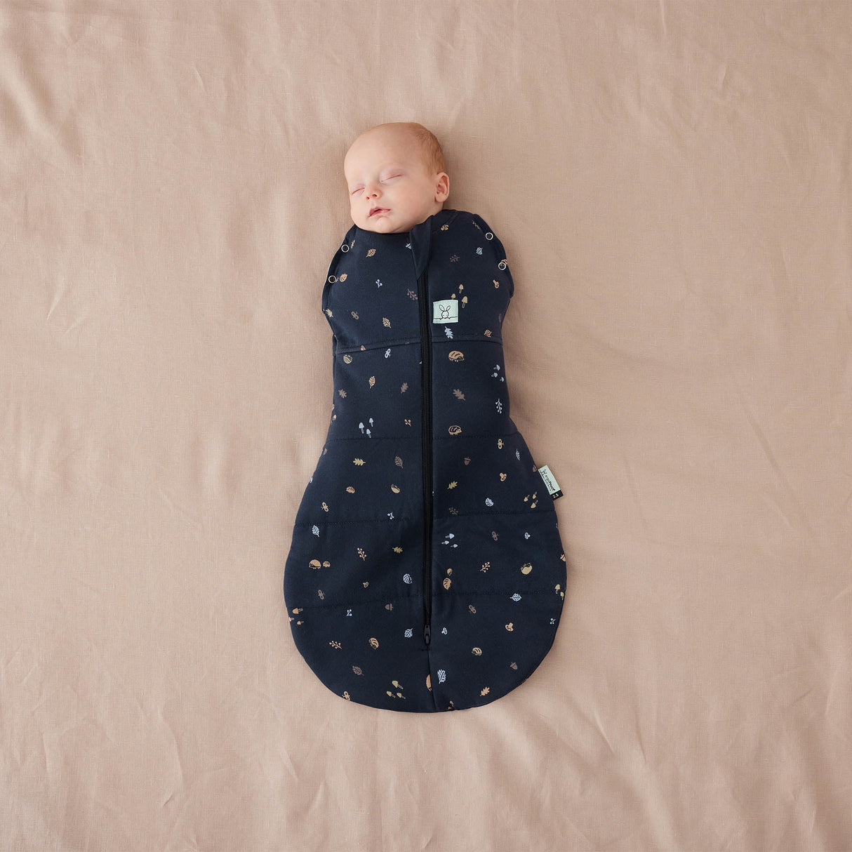 ergoPouch - Organic Winter Cocoon Swaddle Sleeping Bag - Hedgehog 2.5 TOG 3-6m