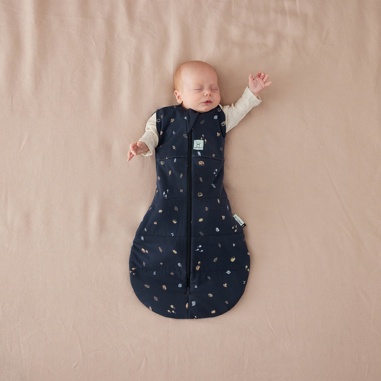ergoPouch - Organic Winter Cocoon Swaddle Sleeping Bag - Hedgehog 2.5 TOG 3-6m