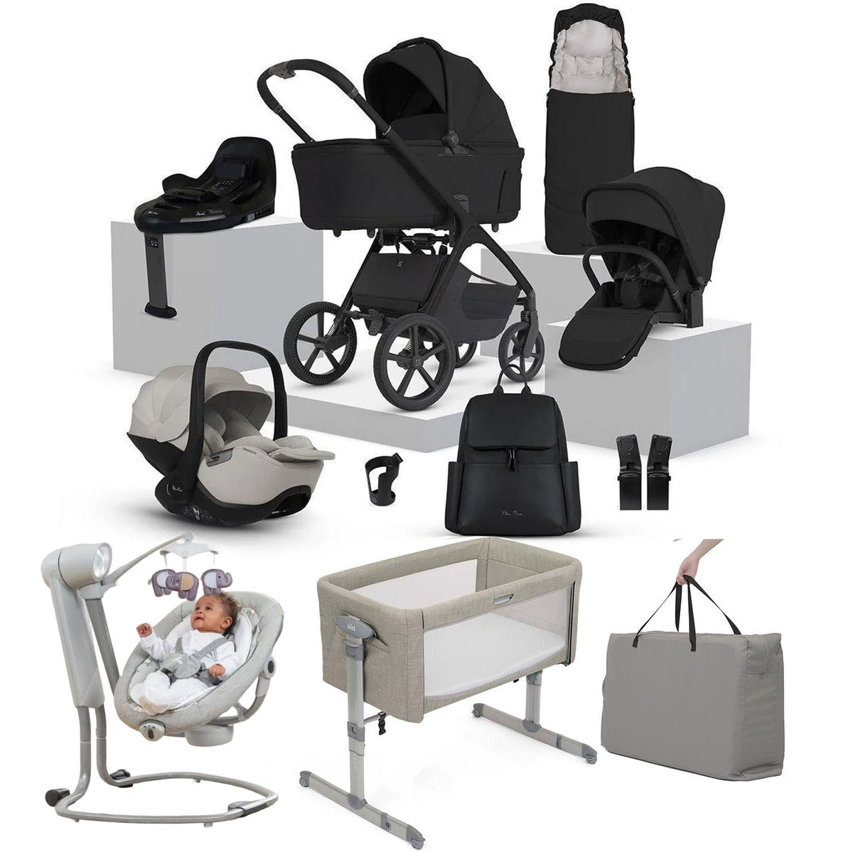 Silver Cross Cove 2 Ultimate 360 Infant Travel & Nursery Bundle