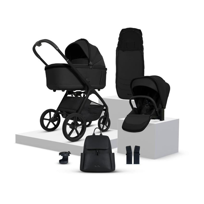 Silver Cross Cove Pram + Accessory Bundle, Onyx