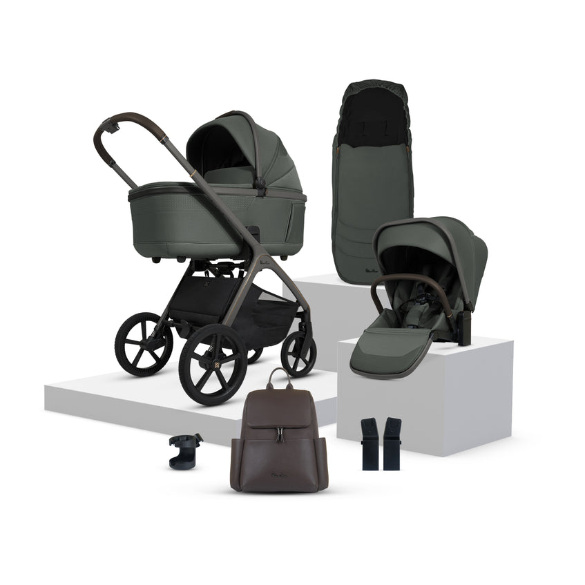 Silver Cross Cove Pram + Accessory Bundle, Pewter