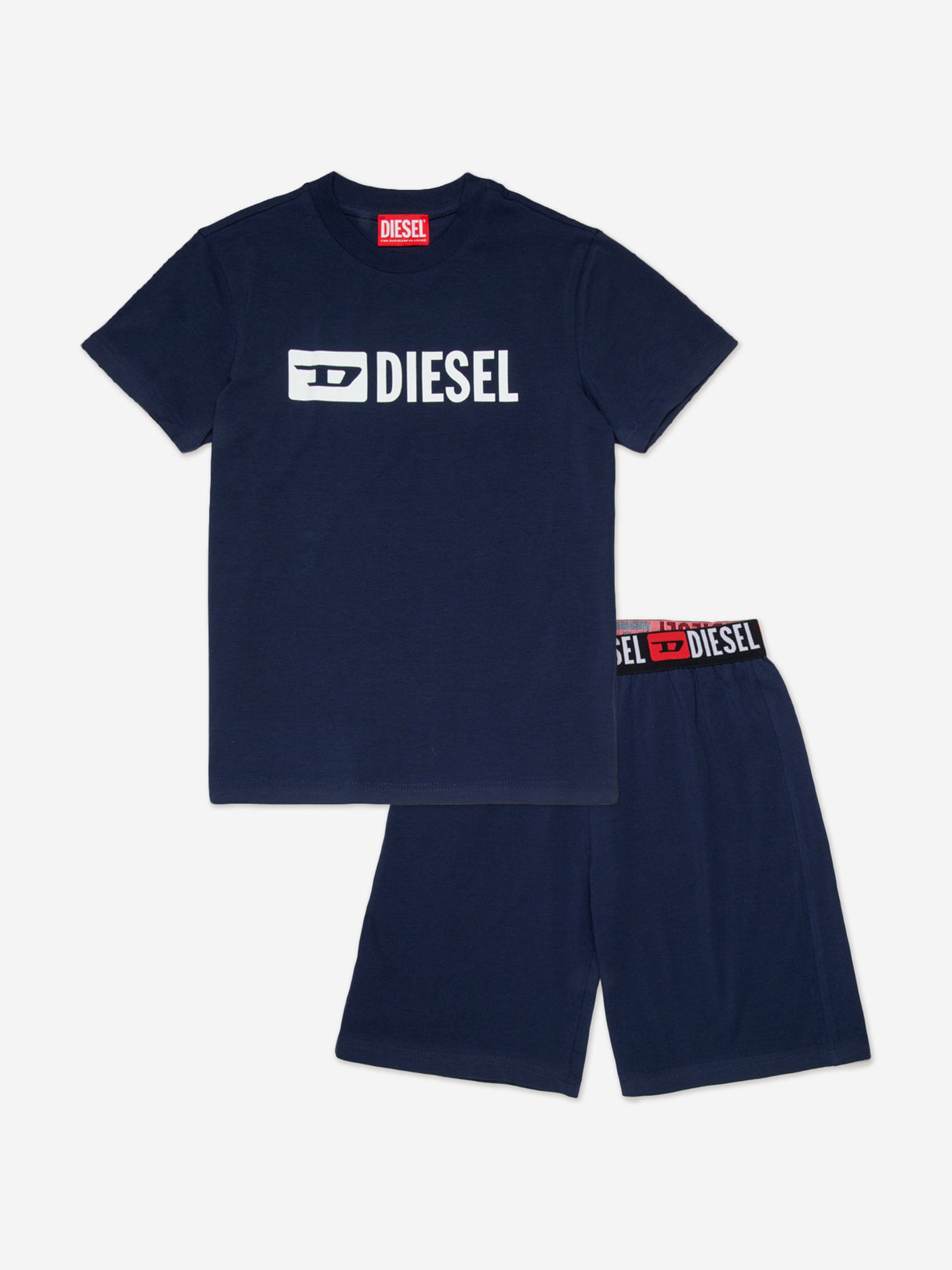 Diesel Boys Short Pyjama Set in Navy