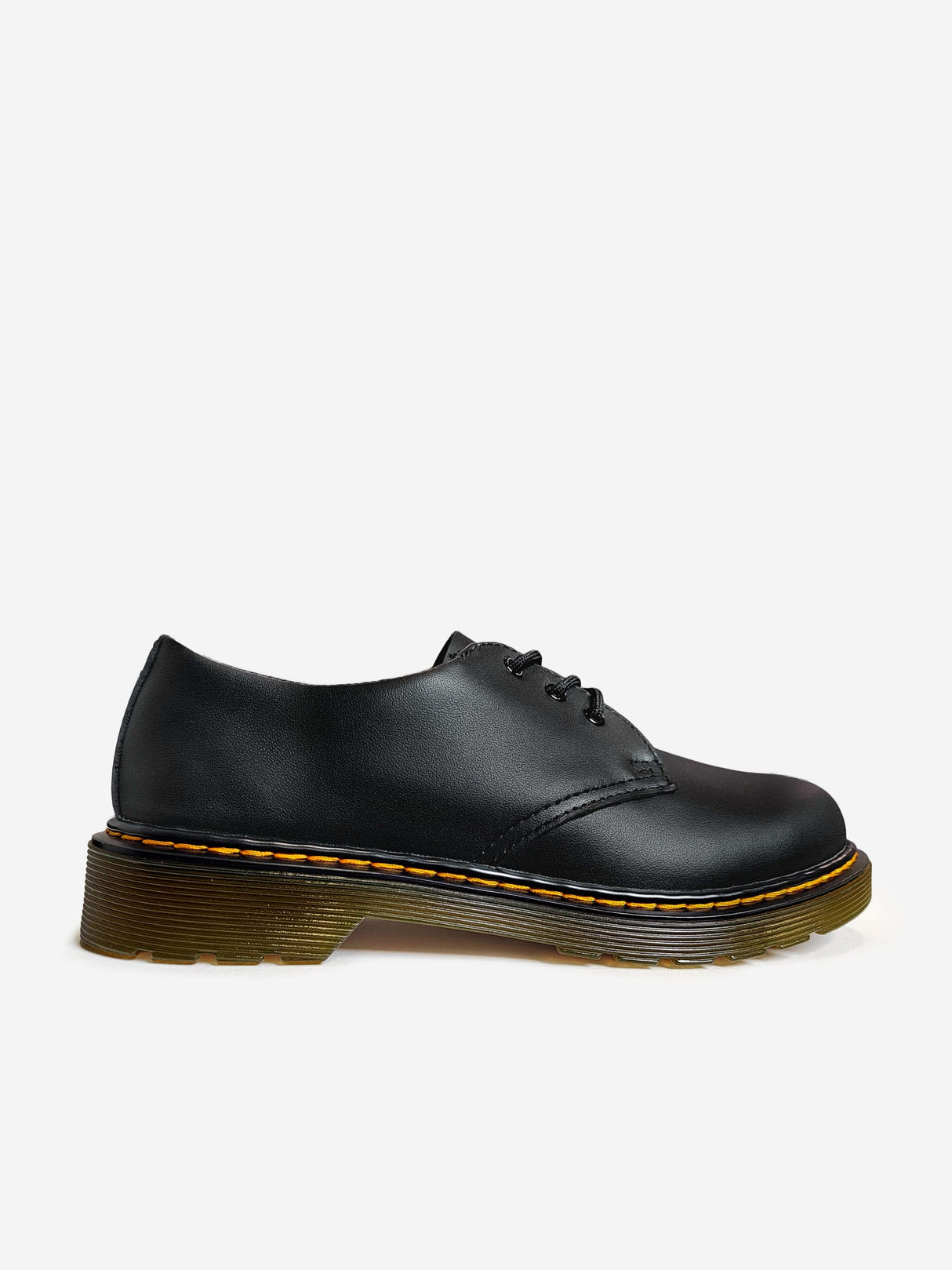 Dr Martens Girls 1461 Softy T Leather Shoes in Black