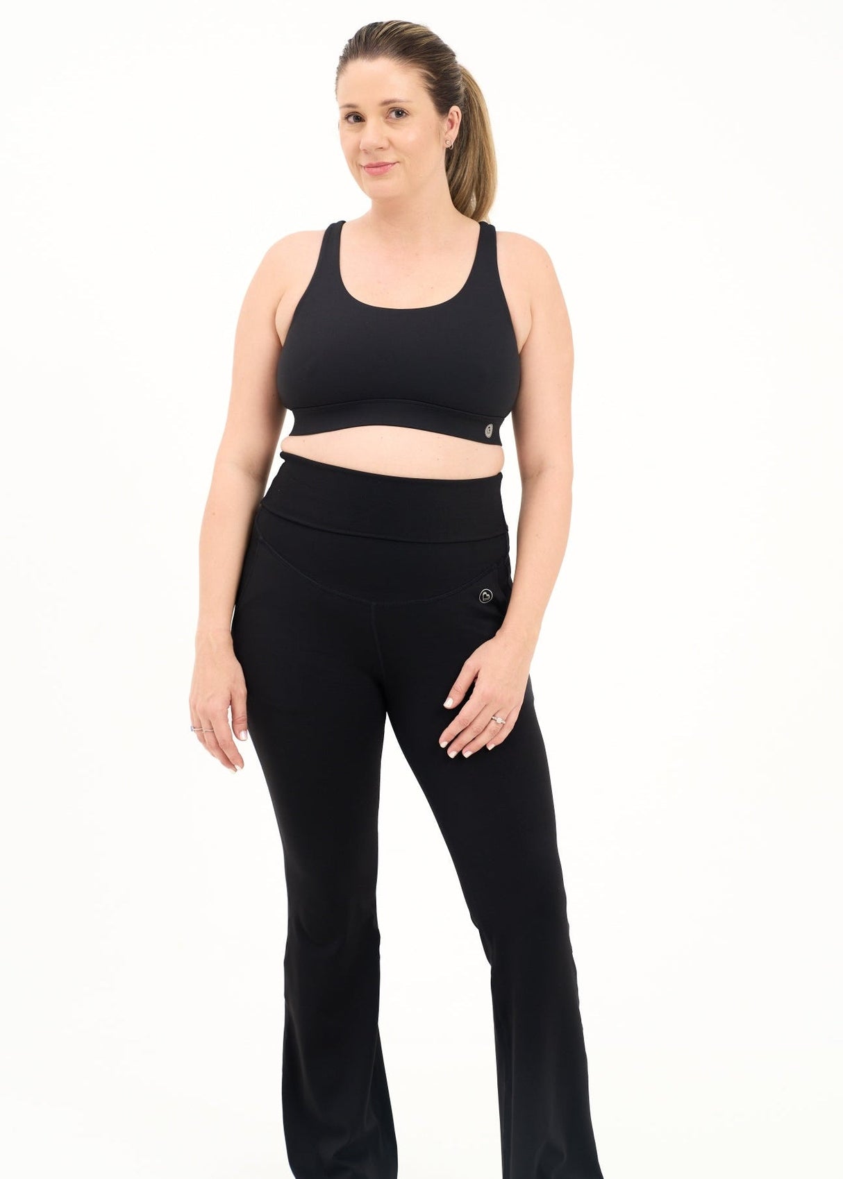 Luxe Maternity and Postnatal Flare Leggings 32"