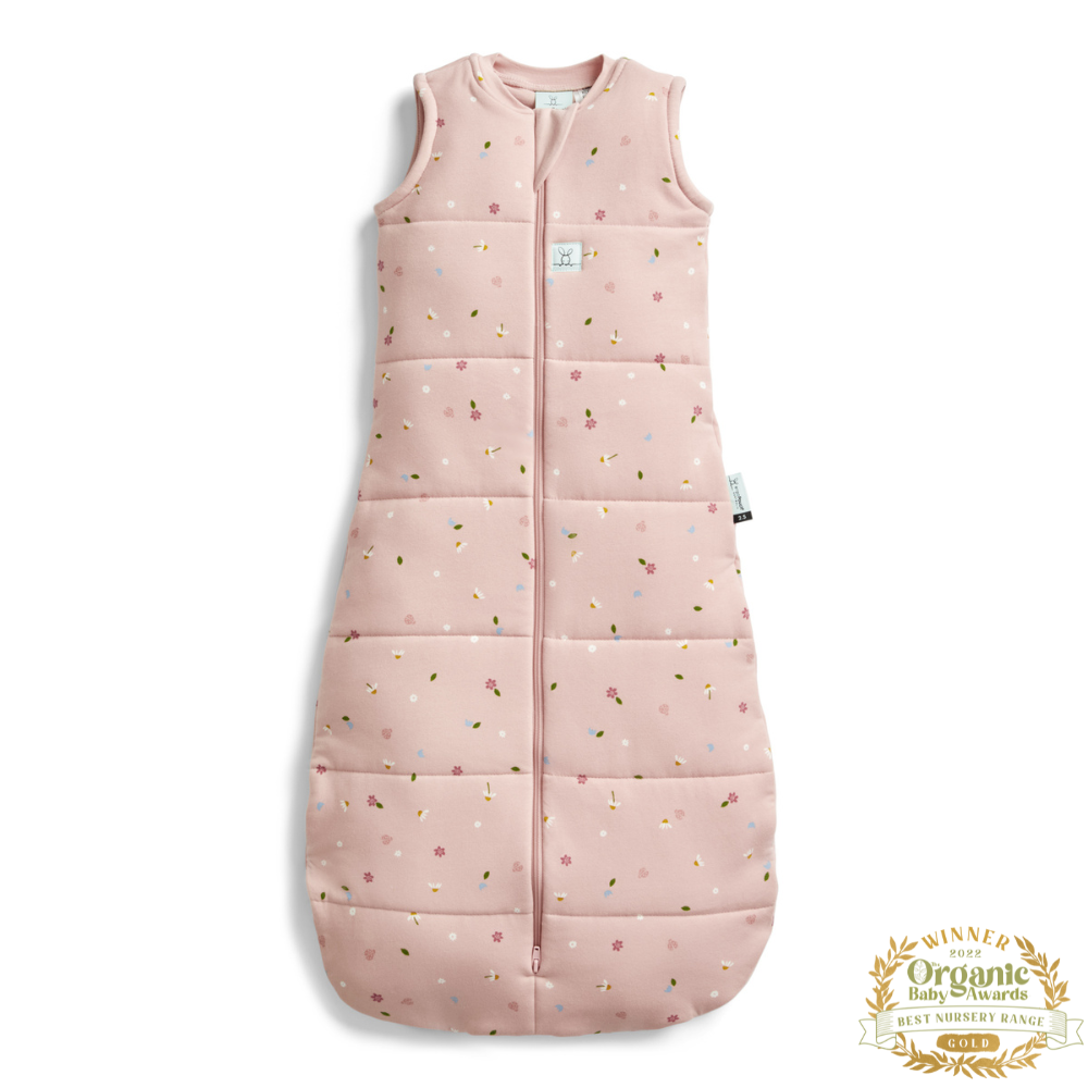 ergoPouch - Organic Winter Jersey Sleeping Bag - Daisy 2.5 TOG