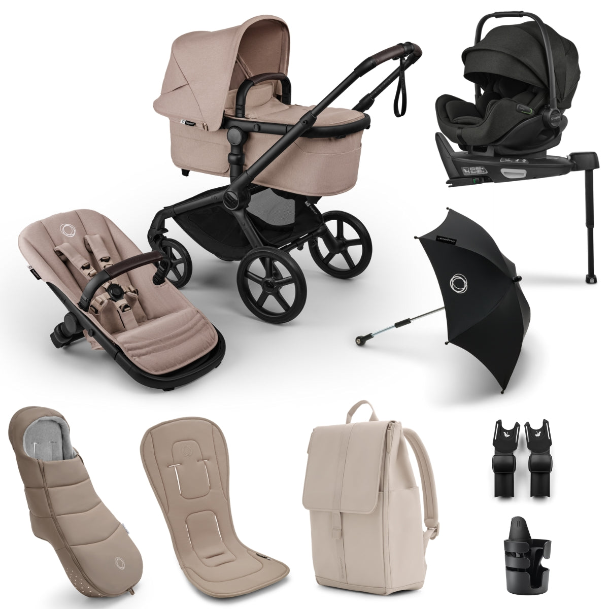 Bugaboo Fox 5 Renew Ultimate Newborn Bundle with Otter 360
