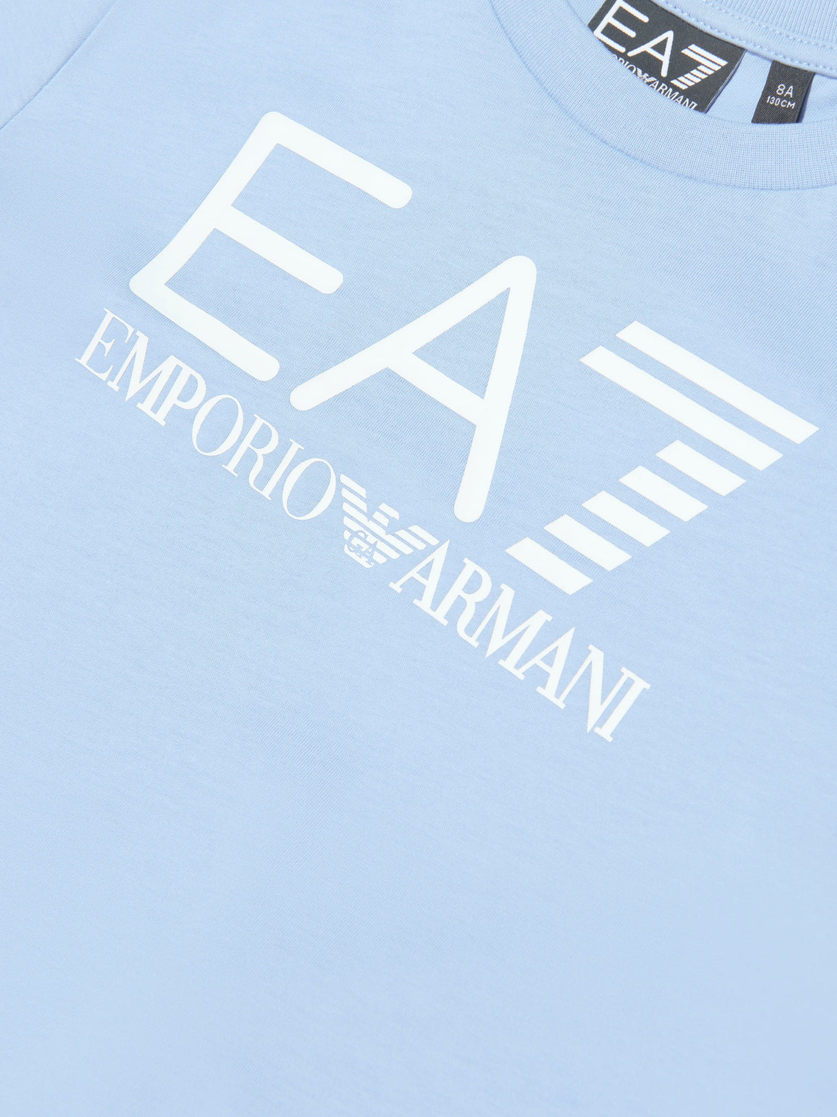EA7 Emporio Armani Boys Train Visibility Short Set in Blue
