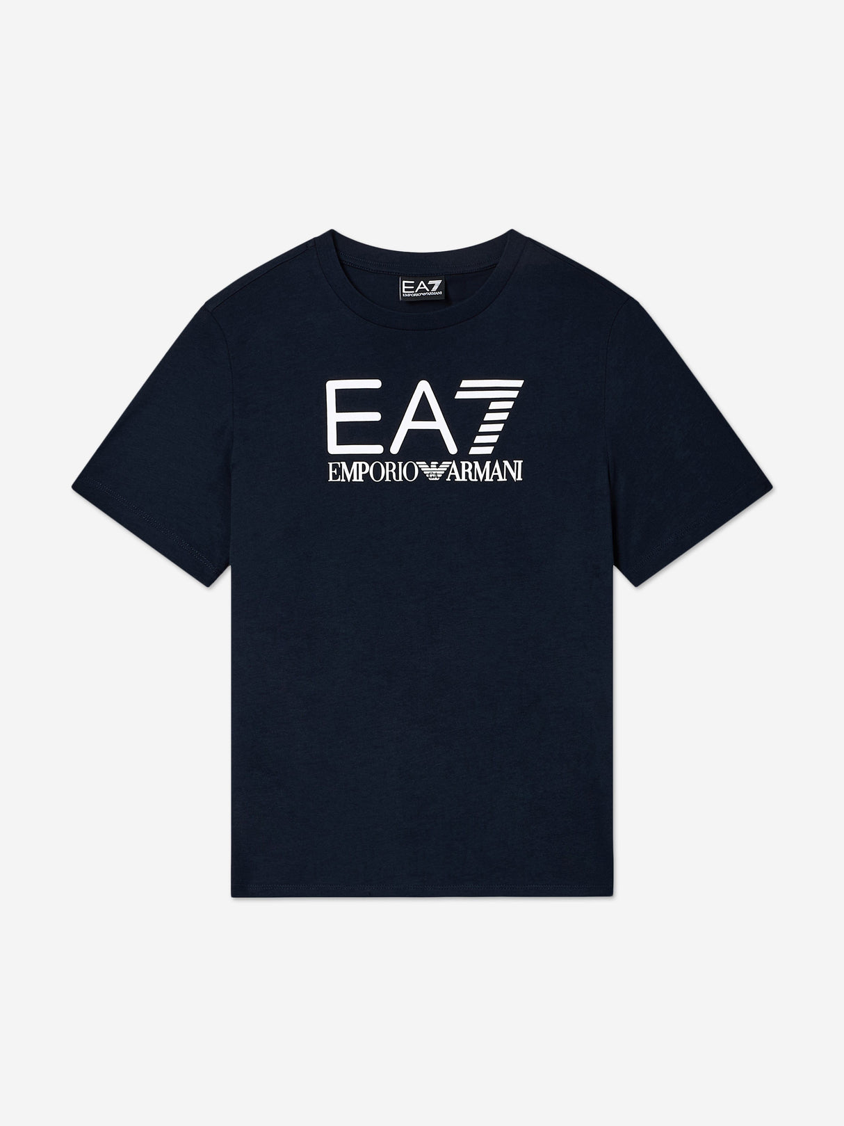 EA7 Emporio Armani Boys Train Visibility Short Set in Navy