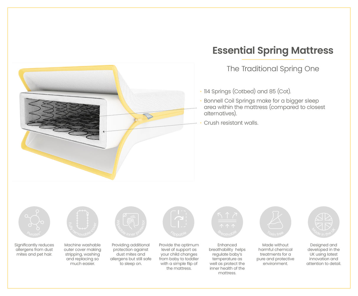 Mamas & Papas Essential Spring Cotbed Mattress