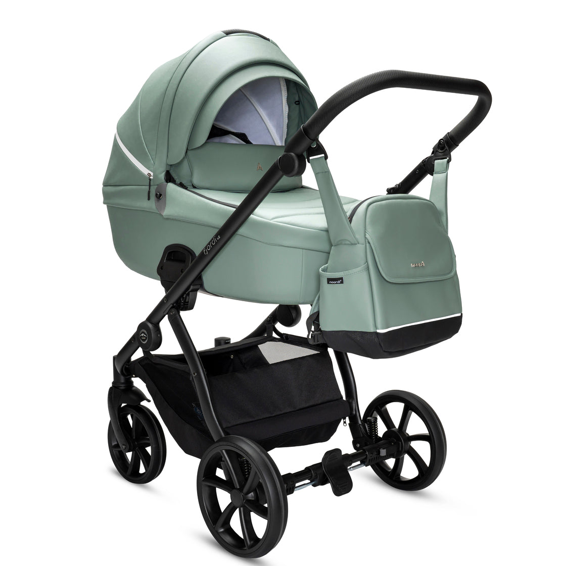 Noordi Fjordi V2 Leather - 2in1 Pushchair with ThermoCot™ Carrycot