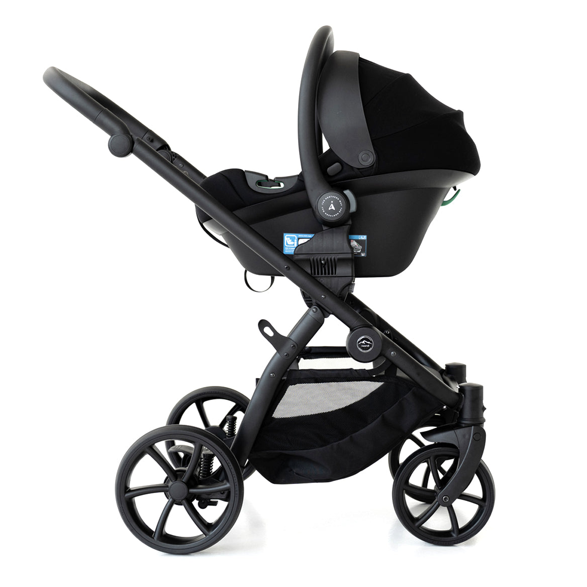 Noordi Fjordi V2 Leather 3in1 with Travel Carrier Car Seat - Shadow Grey (OPEN BOX)
