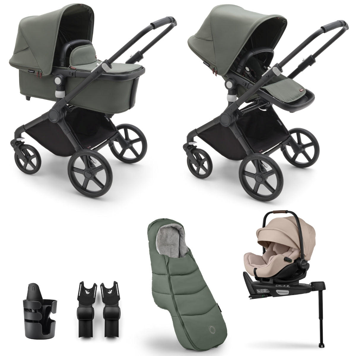 Bugaboo Fox Cub Ultimate Newborn Bundle with Otter 360