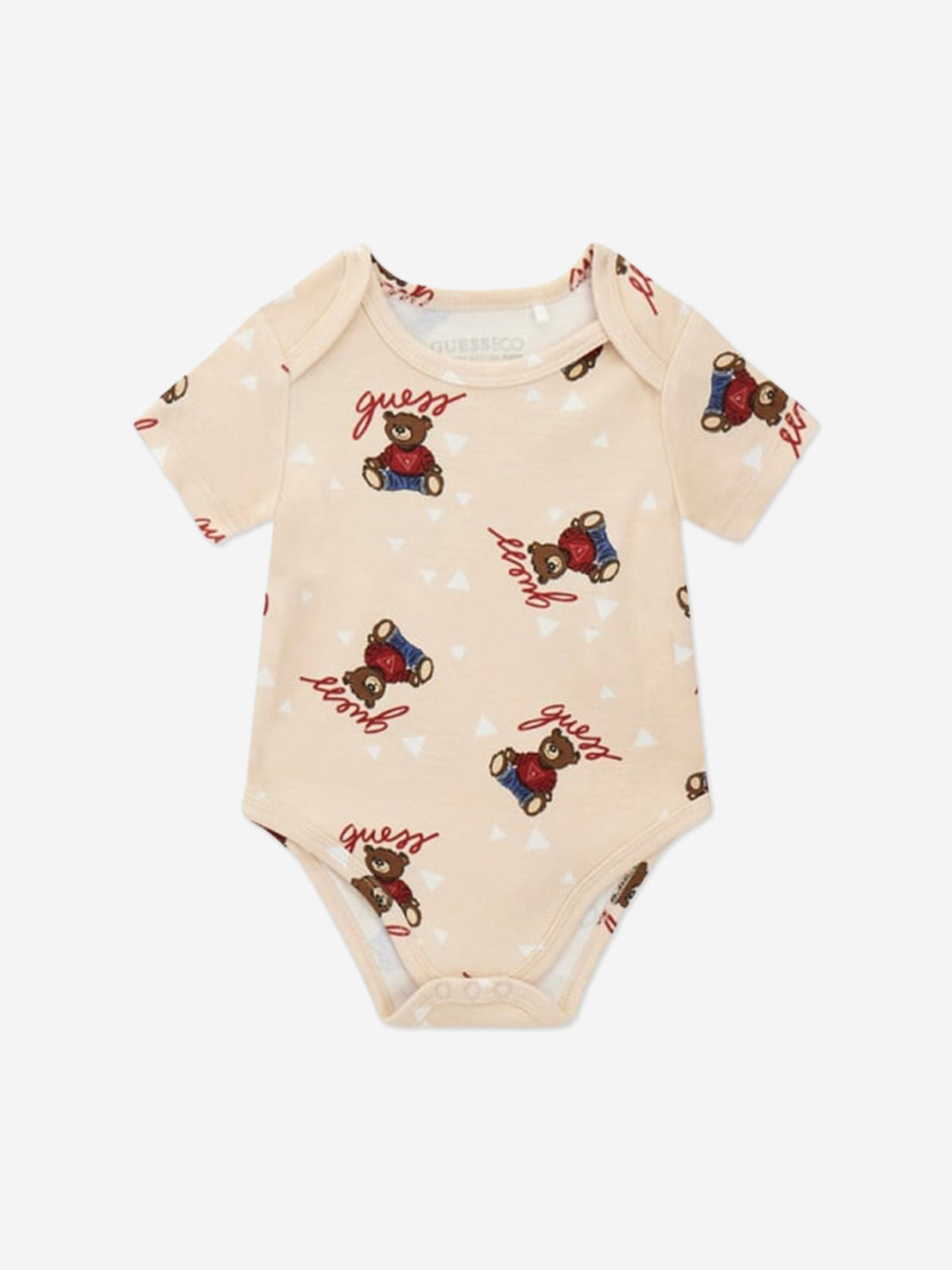 Guess Baby 3 Piece Bear Tracksuit Set in Beige