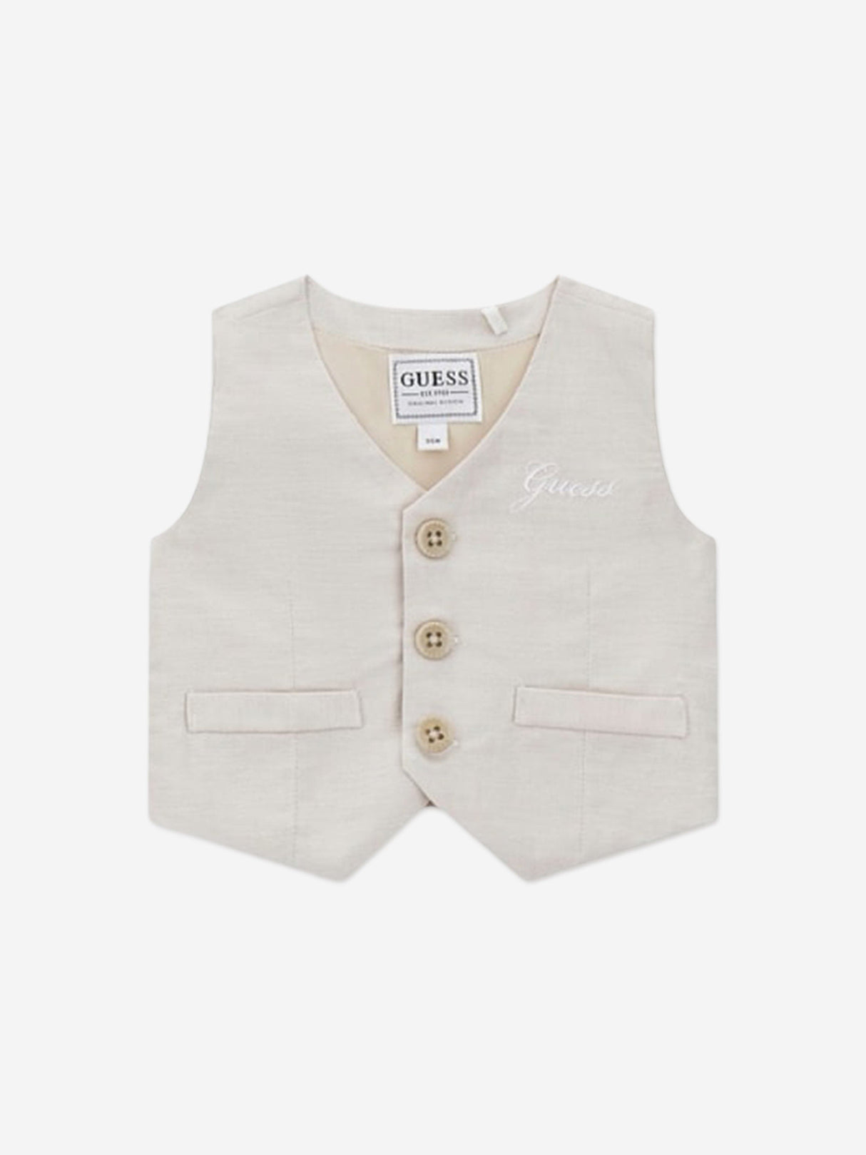 Guess Baby Boys Short Set in Beige