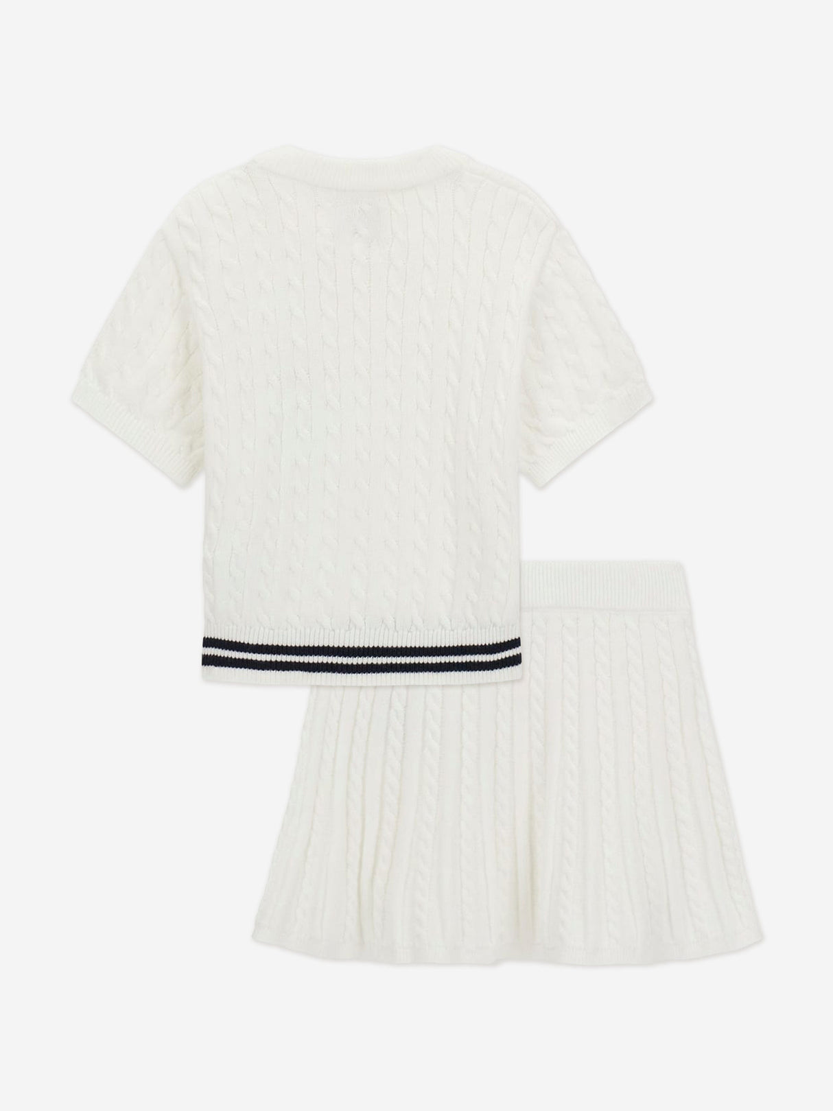 Guess Girls Sweater Top and Skirt Set in Ivory