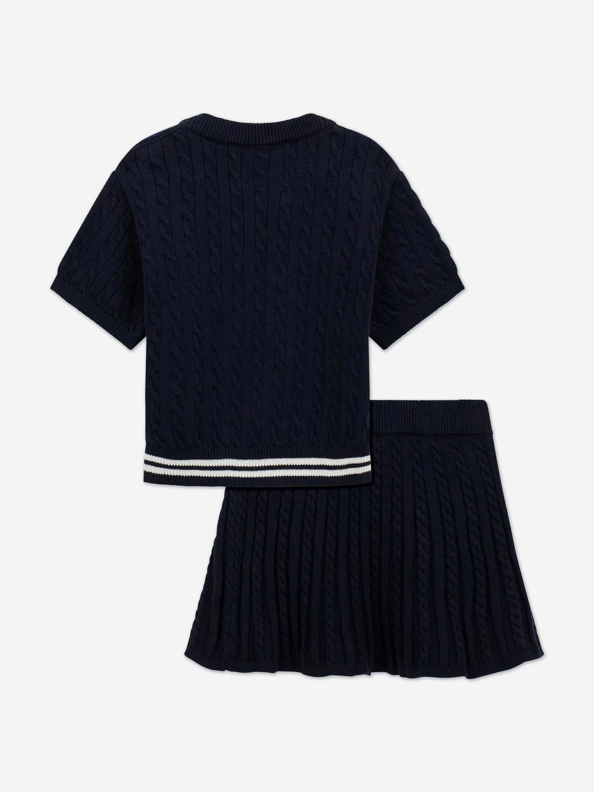 Guess Girls Sweater Top and Skirt Set in Navy