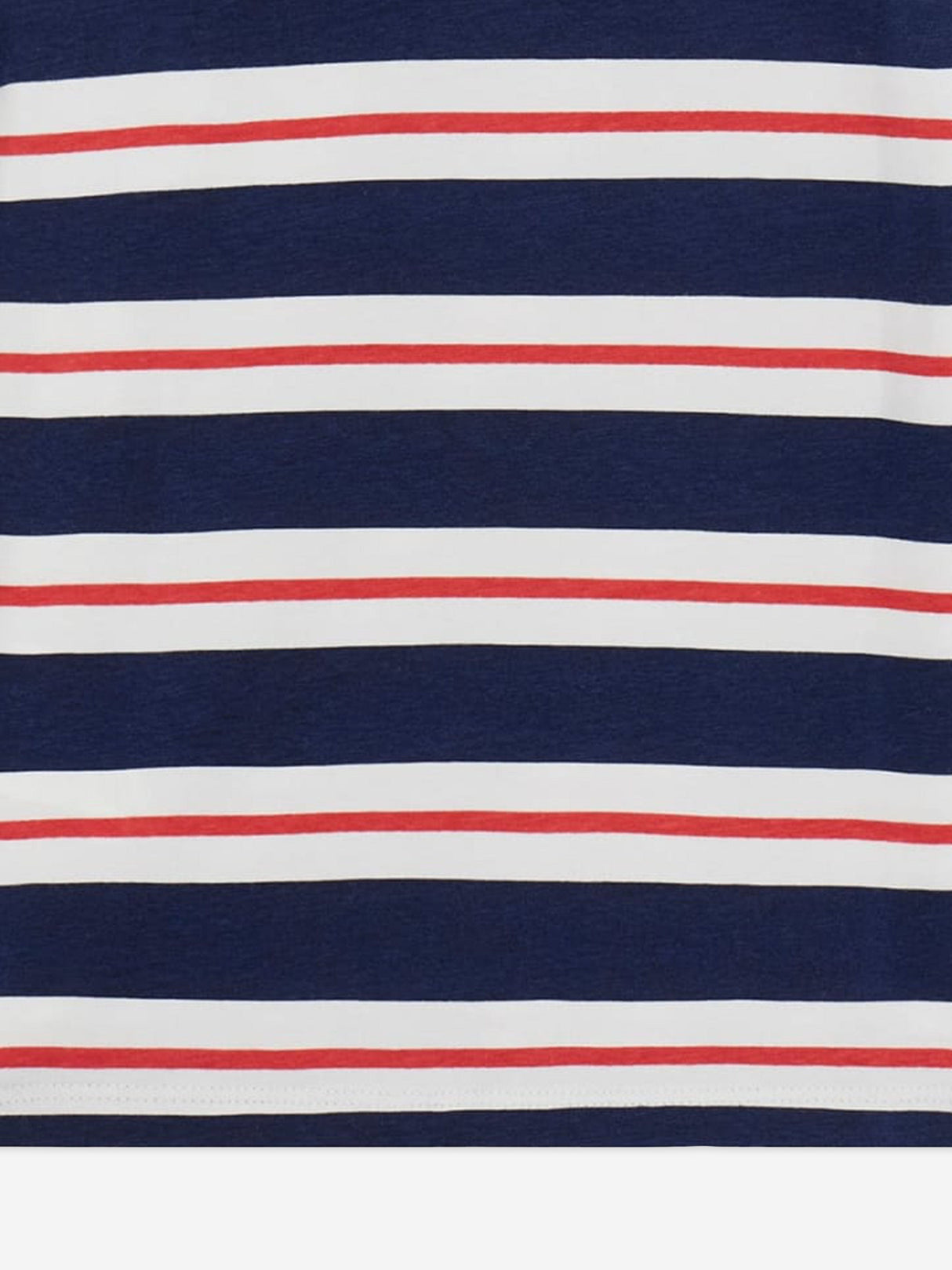Guess Girls Striped Logo T-Shirt in Navy