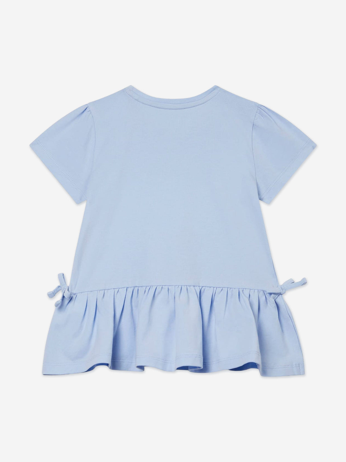 Guess Girls Love Logo Peplum T-Shirt in Blue