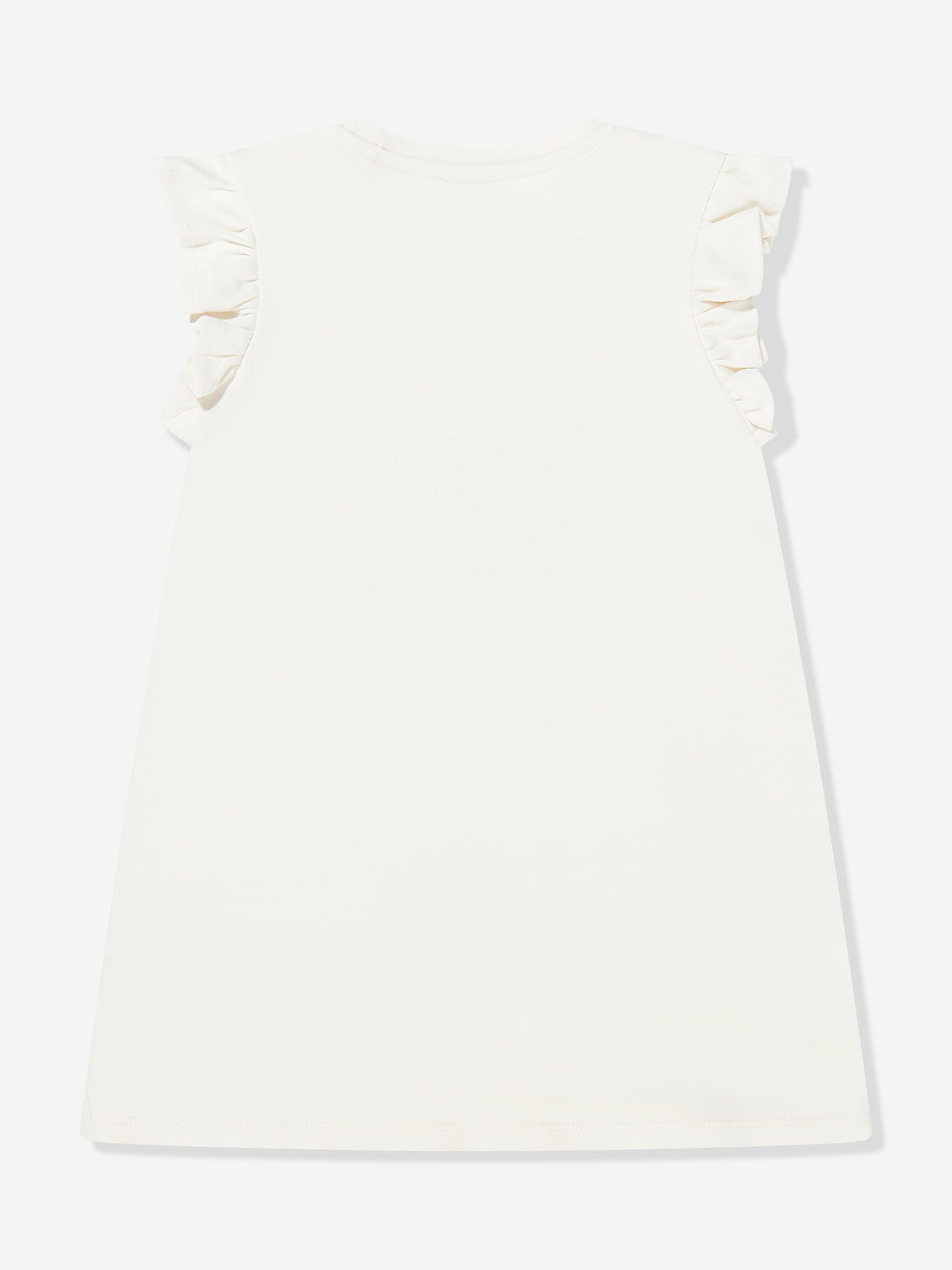 Guess Girls Cotton Necklace Dress in Ivory