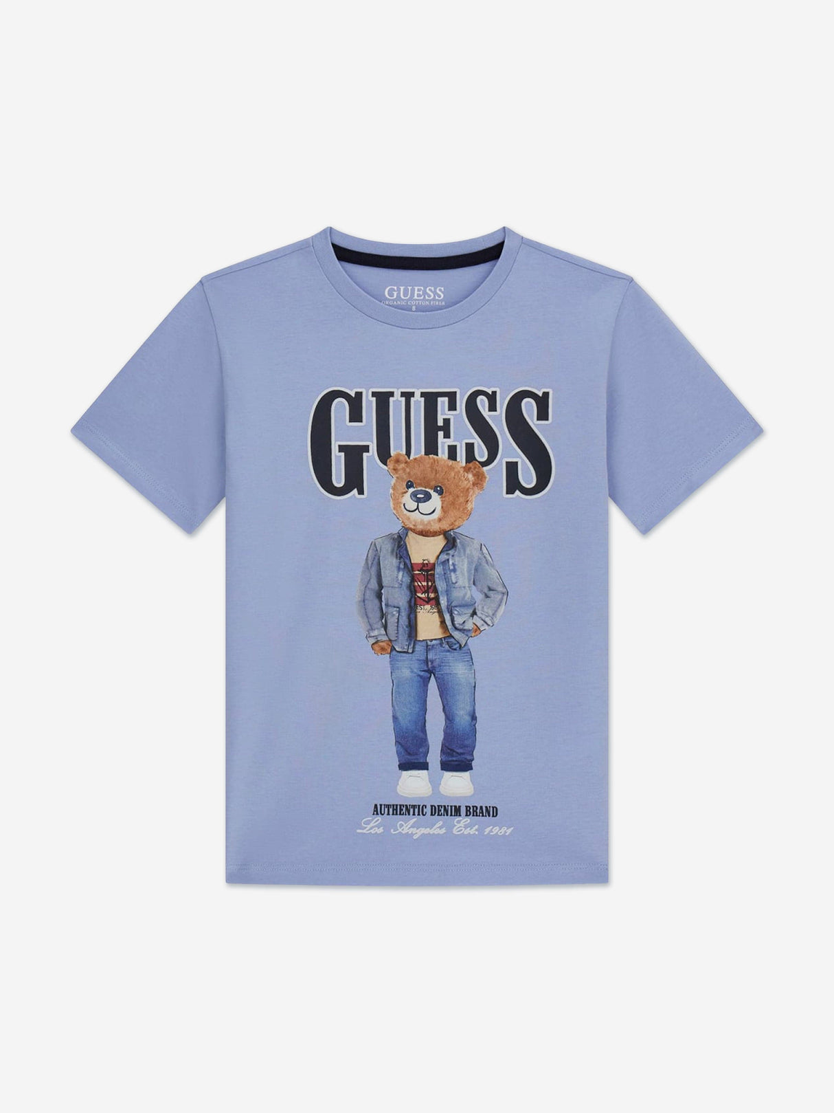 Guess Boys Bear T-Shirt in Blue