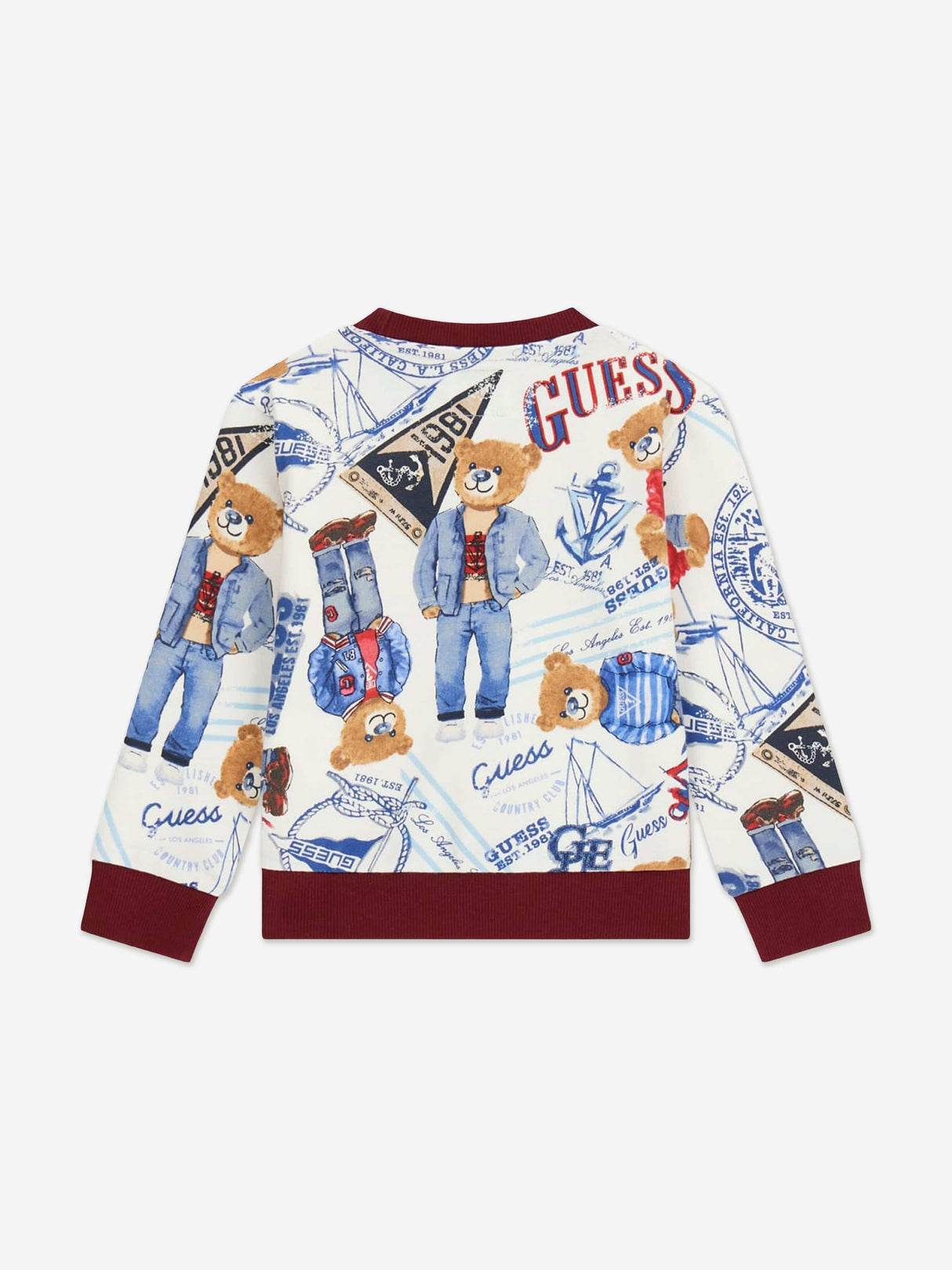 Guess Boys Nautical Bear Sweatshirt in Multicolour