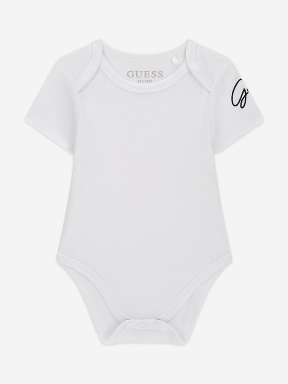 Guess Baby Boys Bodysuit and Bear Romper Set in White