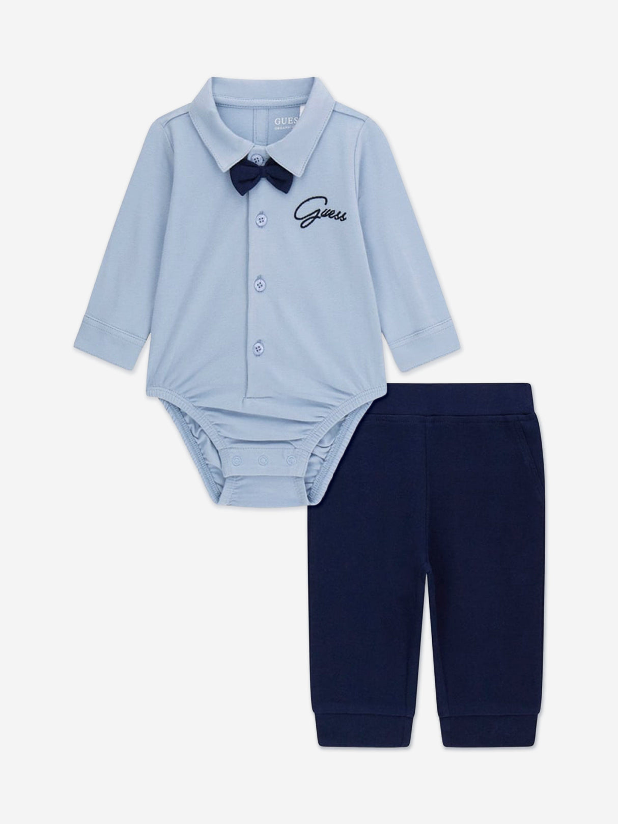 Guess Baby Boys Bodysuit and Pants Set in Blue