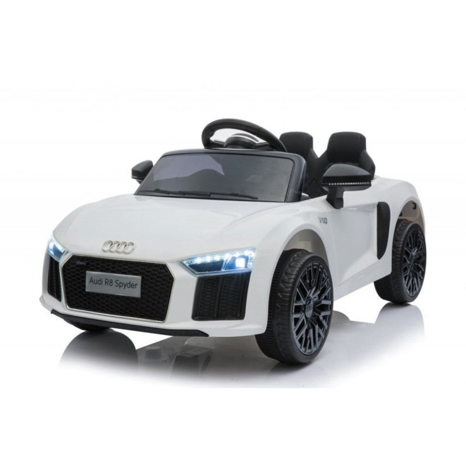 Audi R8 Spyder 12V Electric Ride On, 2-6 years, White