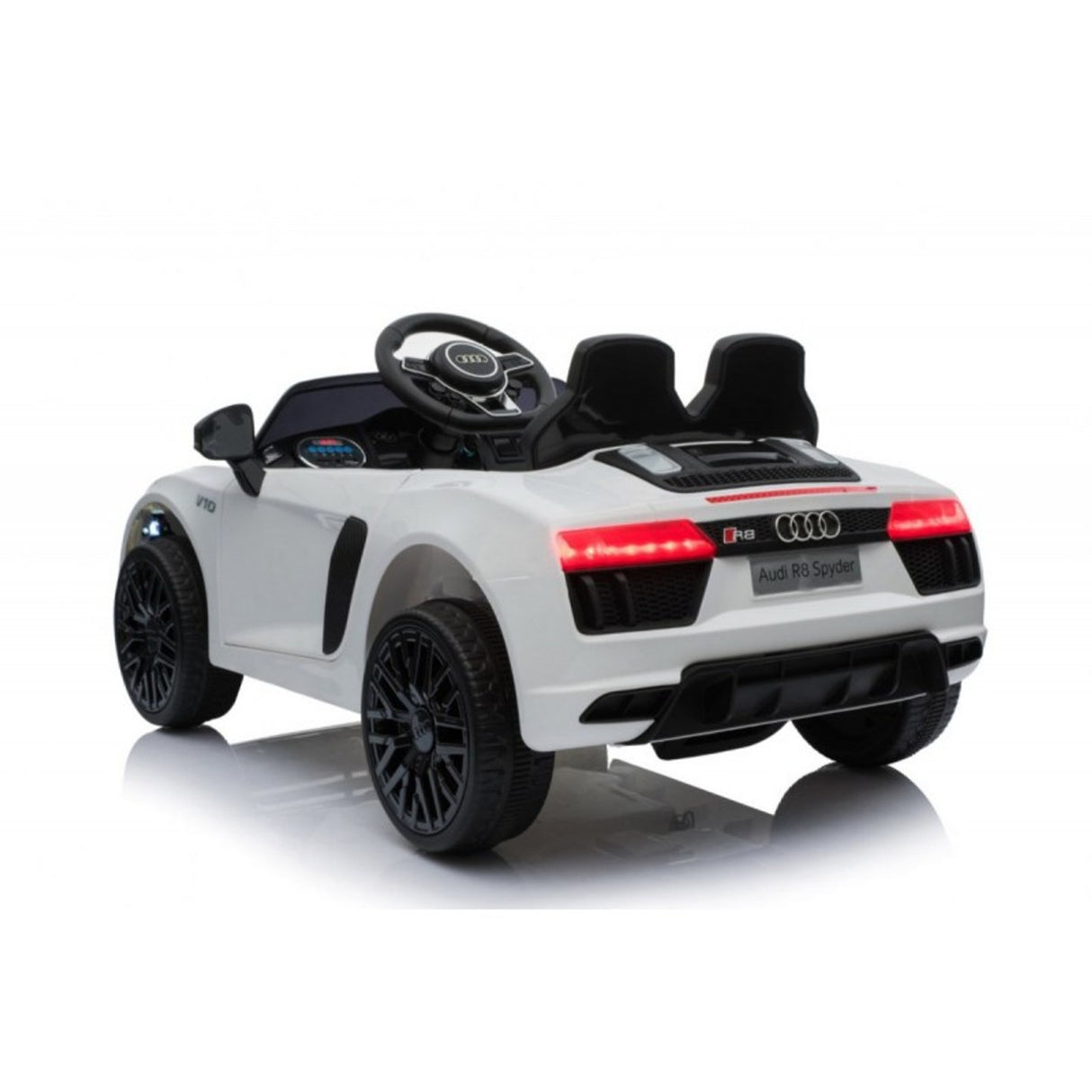 Audi R8 Spyder 12V Electric Ride On, 2-6 years, White