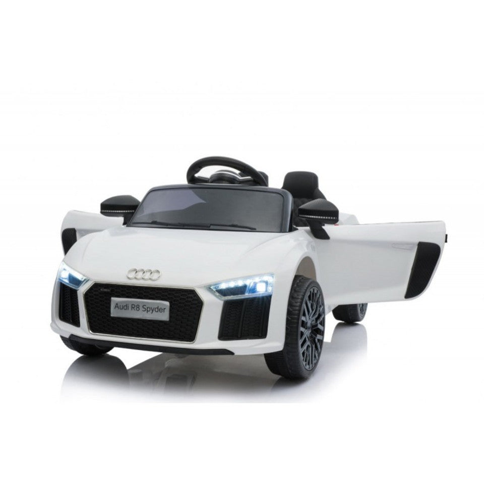 Audi R8 Spyder 12V Electric Ride On, 2-6 years, White