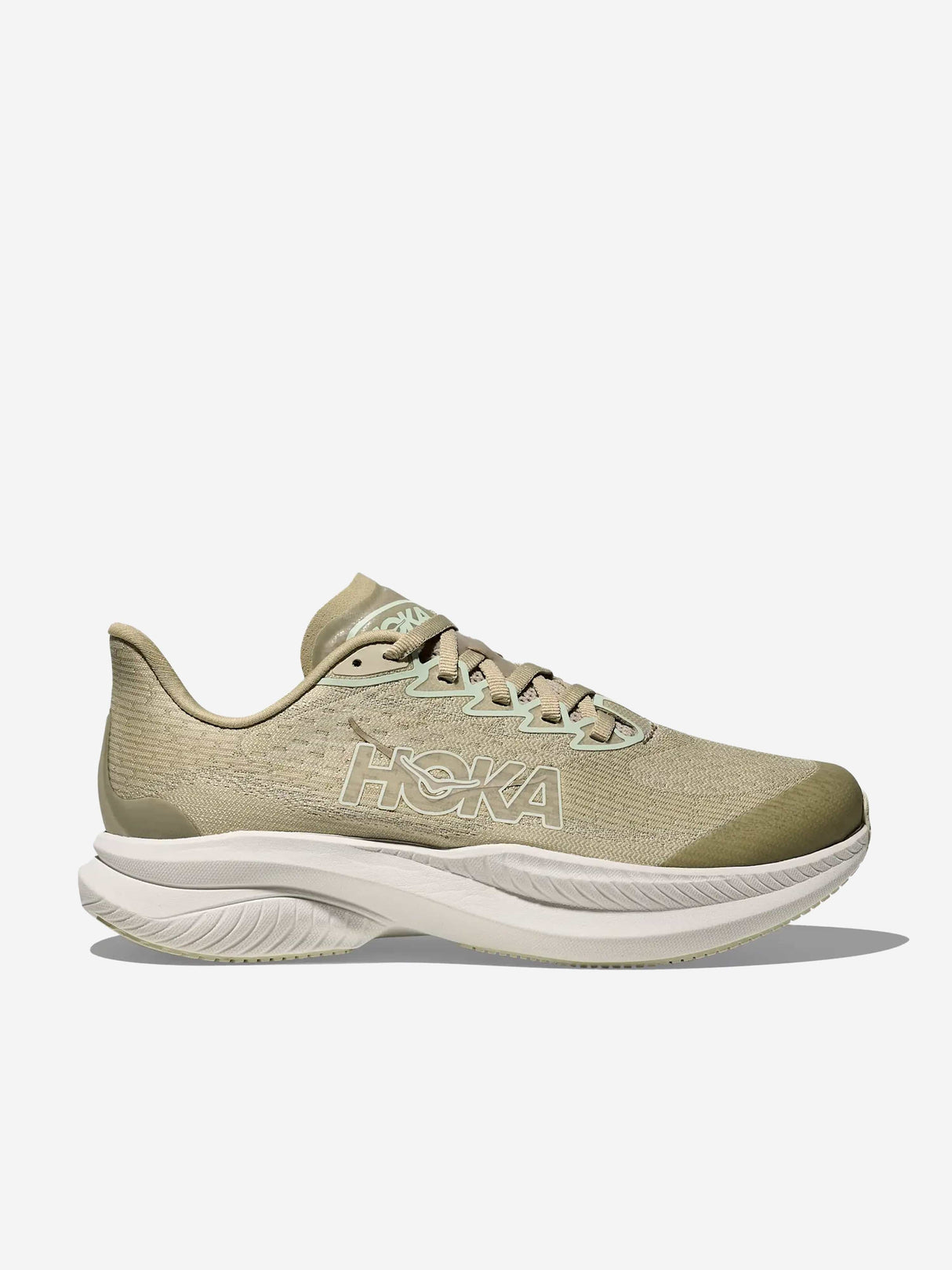 HOKA Kids Mach 6 Trainers in Beige