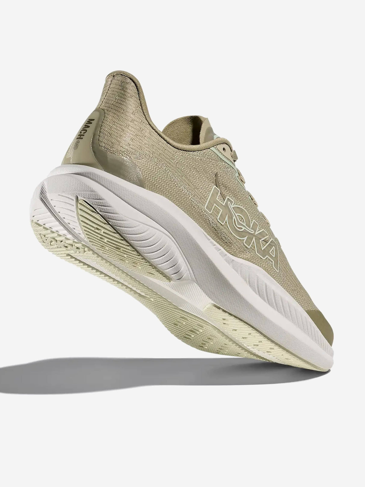 HOKA Kids Mach 6 Trainers in Beige