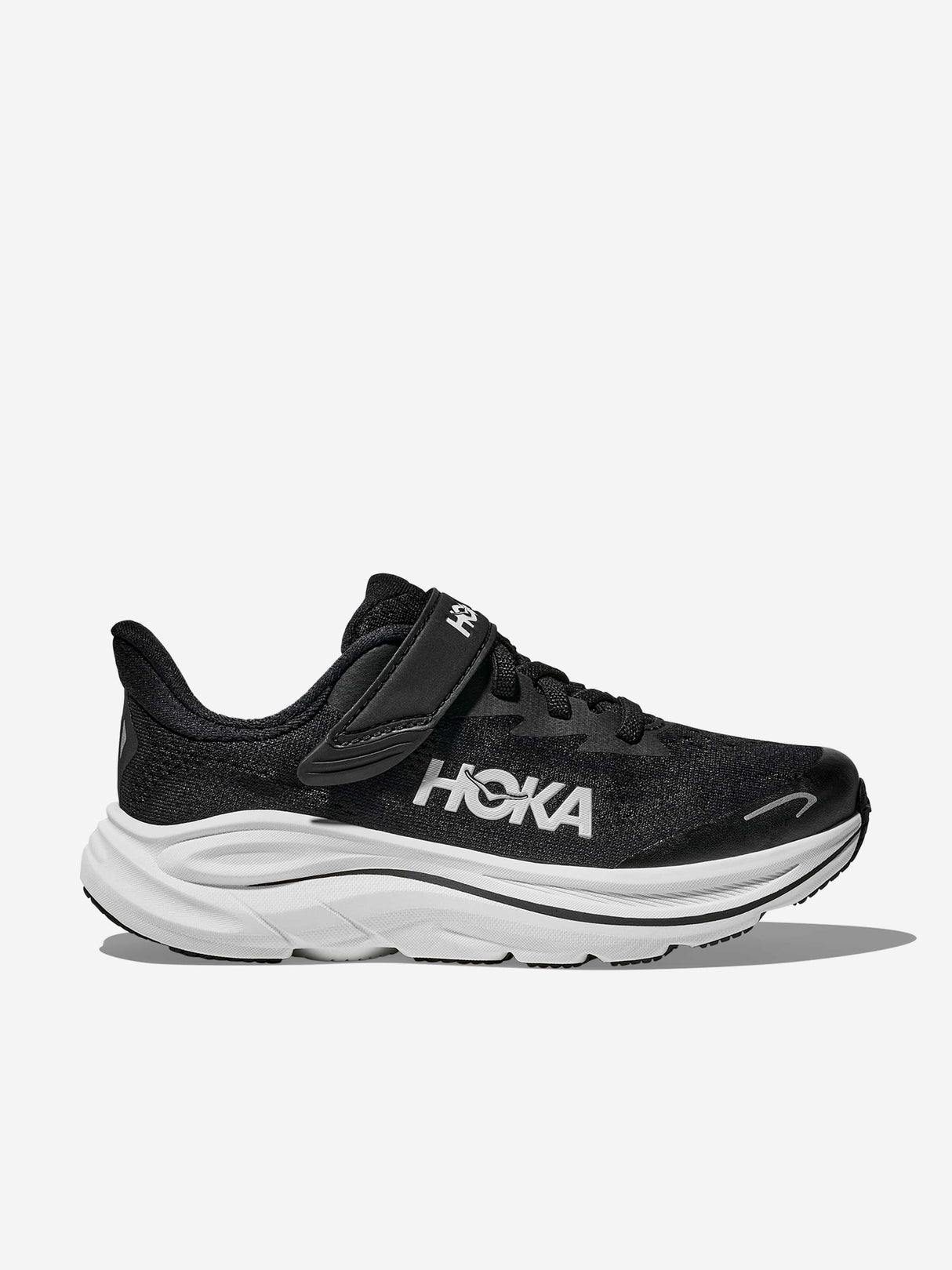 HOKA Kids Clifton 10 Trainers in Black