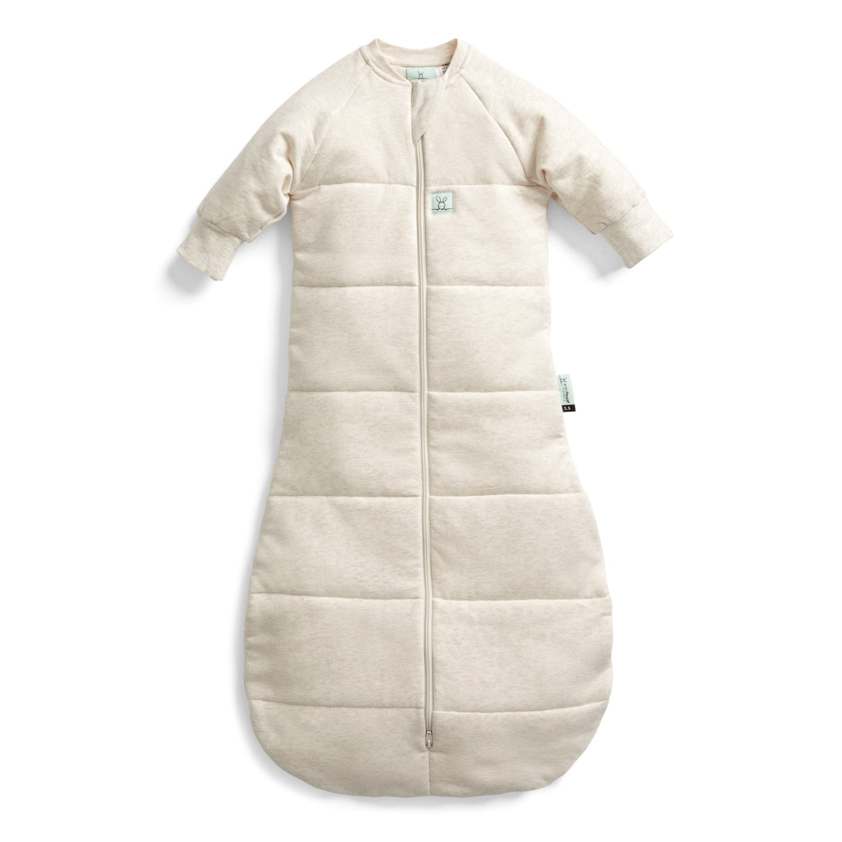 ergoPouch - Organic Winter Long Sleeved Jersey Sleeping Bag - Oatmeal 2.5 TOG