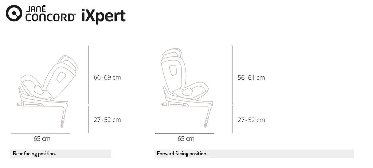 Jane iXpert 360 Swivel i-Size Car Seat, 0-4 Years
