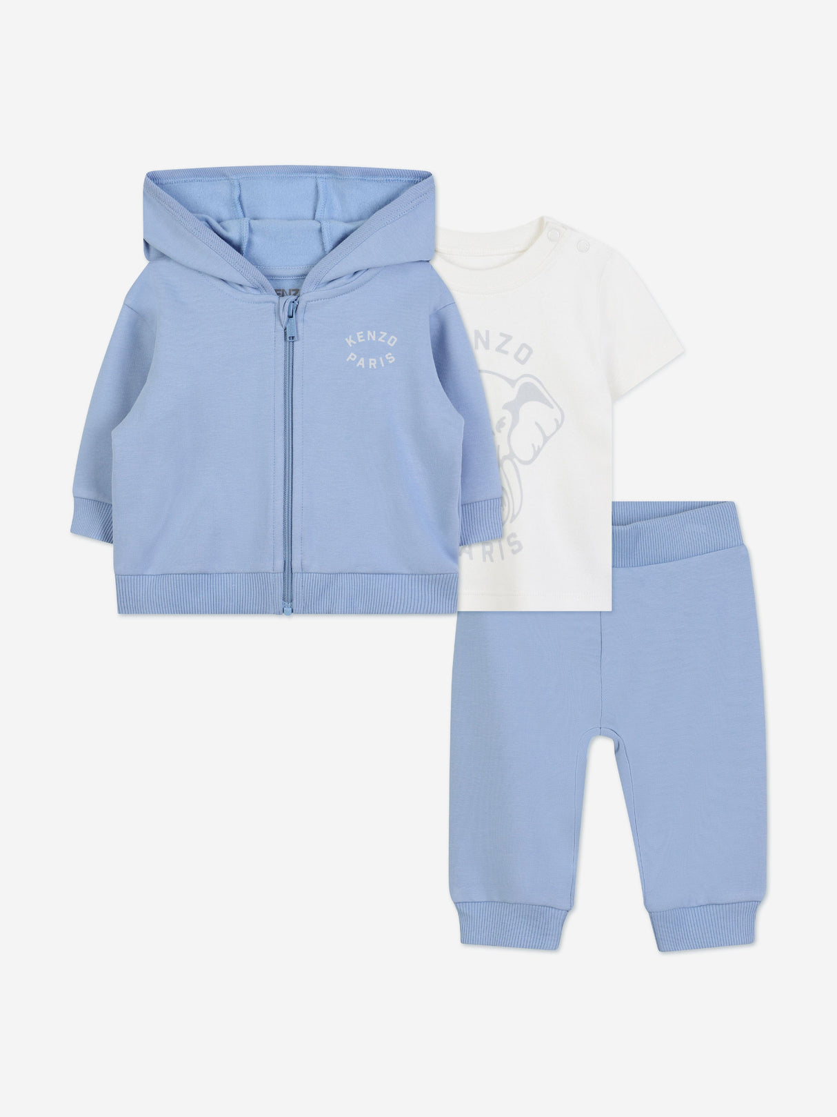 KENZO Baby Boys 3 Piece Tracksuit Set in Blue