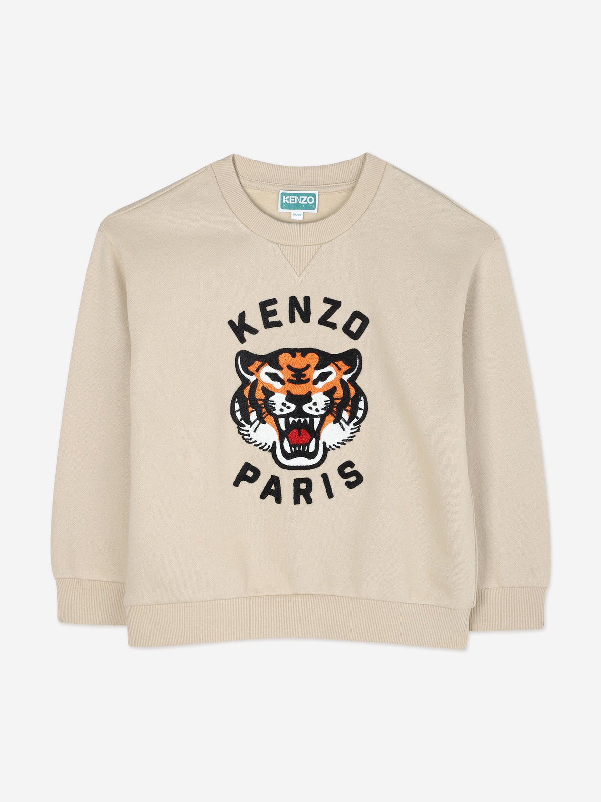 KENZO Boys Lucky Tiger Sweatshirt in Ivory