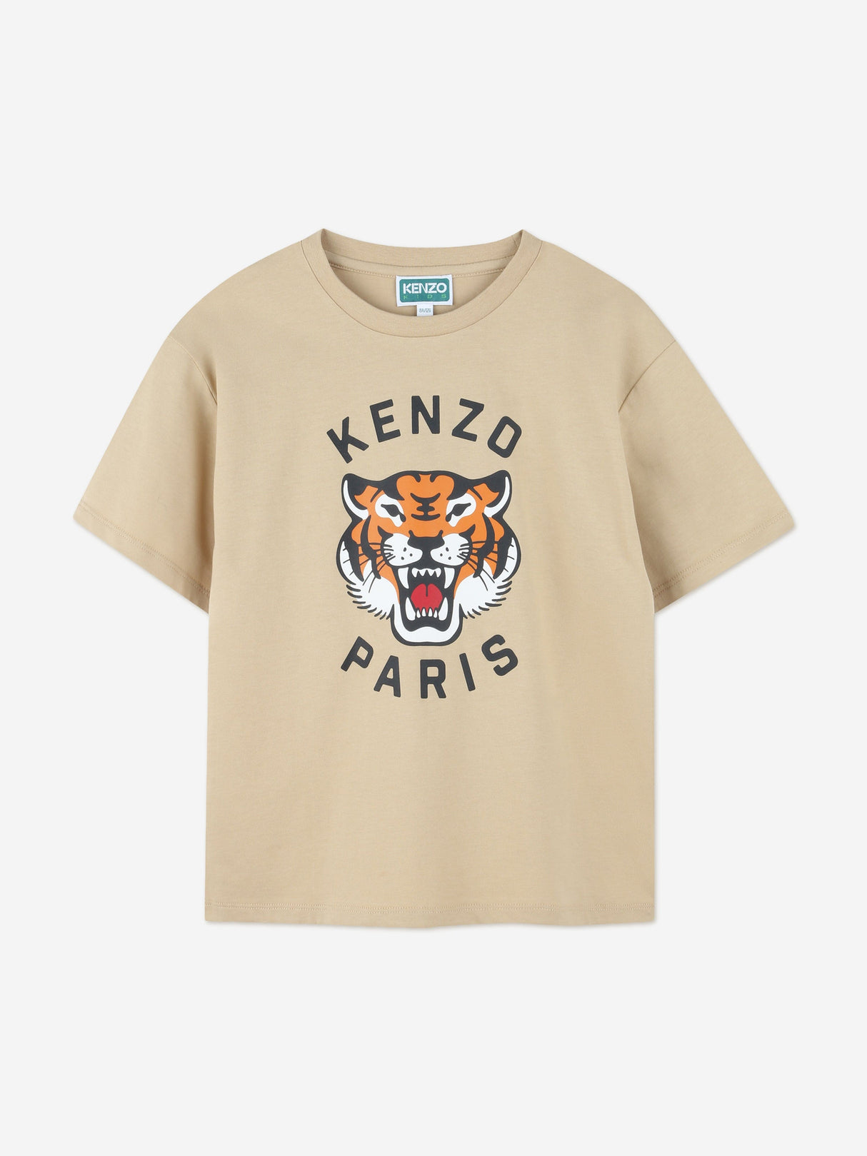 KENZO Kids Lucky Tiger T-Shirt in Beige