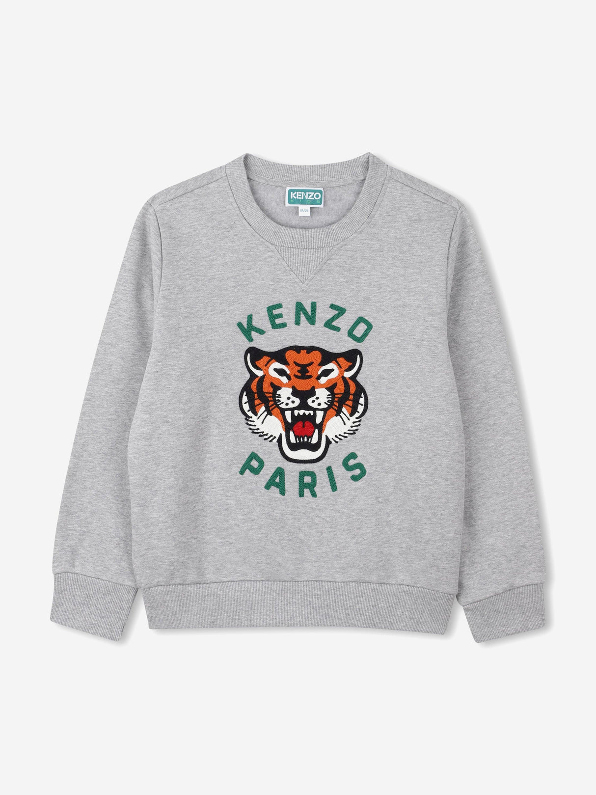 KENZO Boys Lucky Tiger Sweatshirt in Grey
