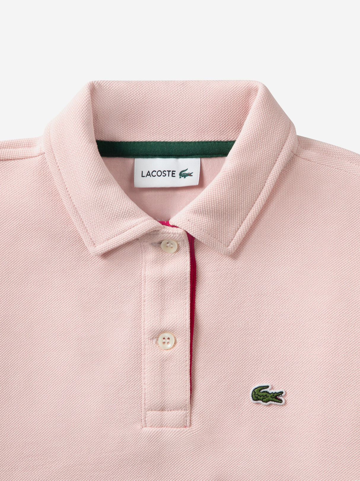 Lacoste Girls Oversized Polo Shirt in Pink