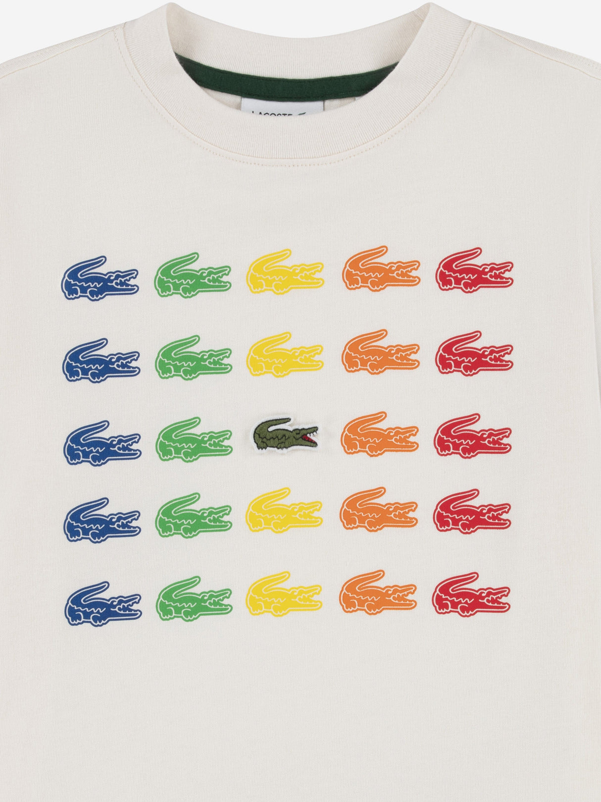 Lacoste Boys Tiny Icon T-Shirt in Ivory