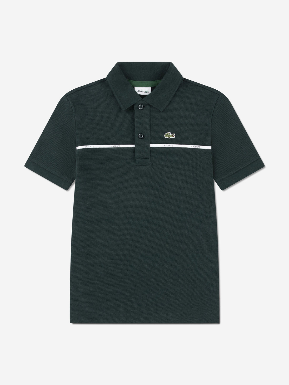Lacoste Boys Micro Taping Polo Shirt in Green