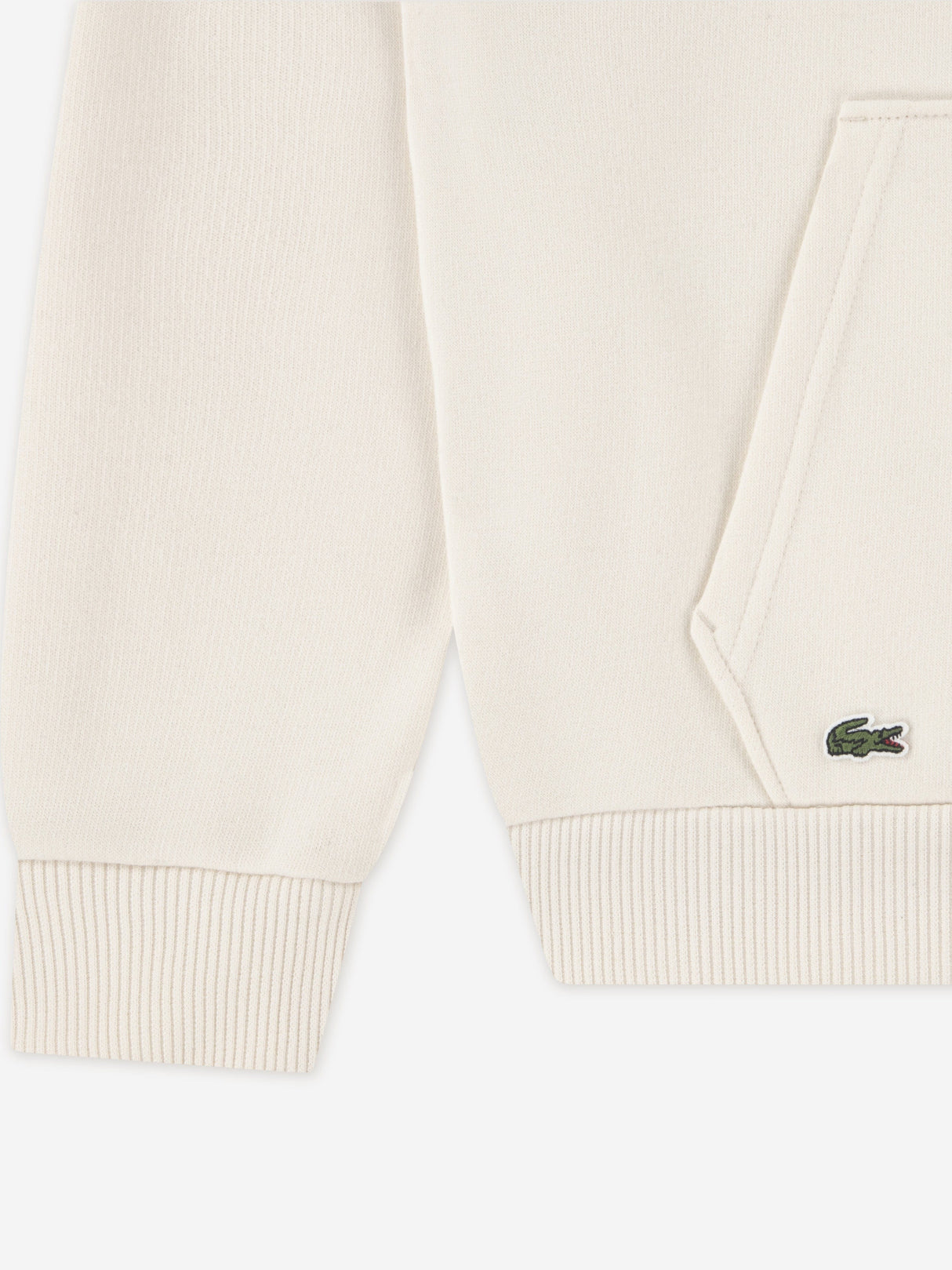 Lacoste Boys Graphic Core Hoodie in Ivory