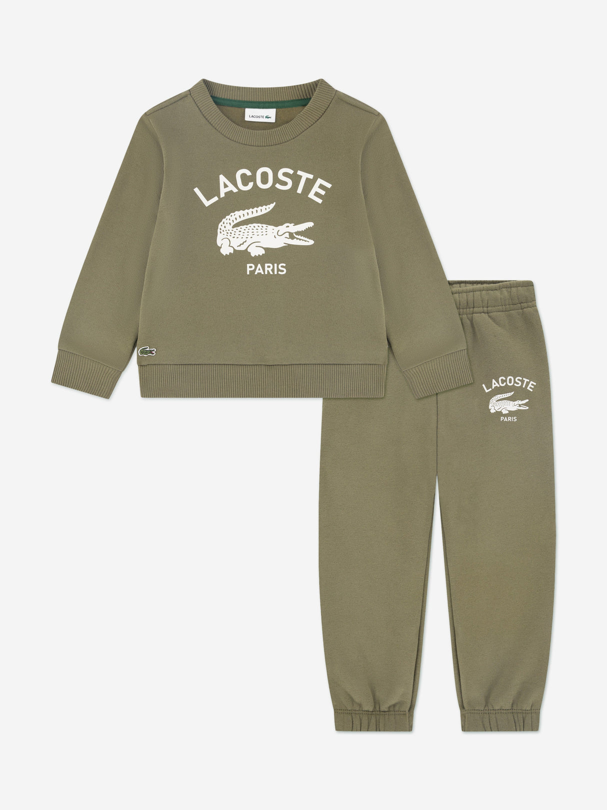 Lacoste Boys Soft Branding Tracksuit in Green