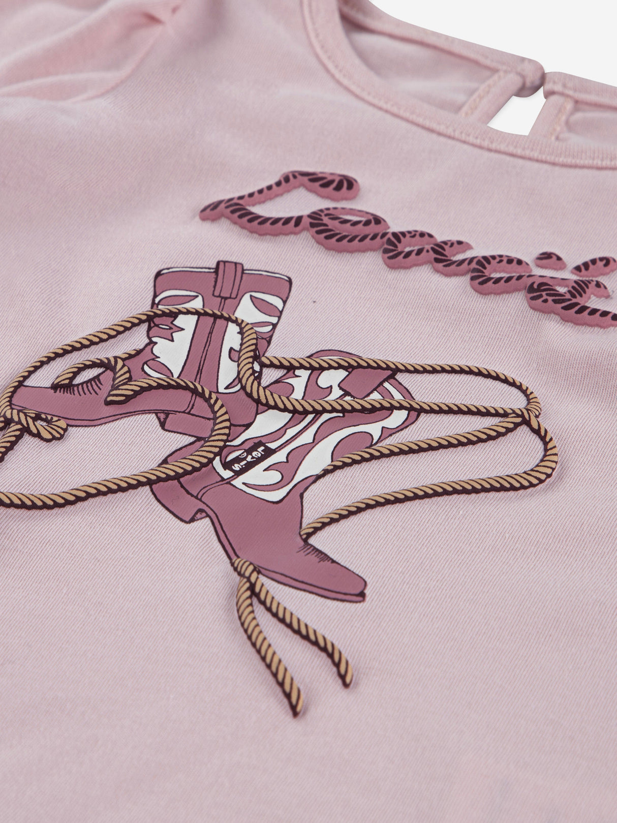 Levi's Baby Girls Long Sleeve Knot Front Top in Pink