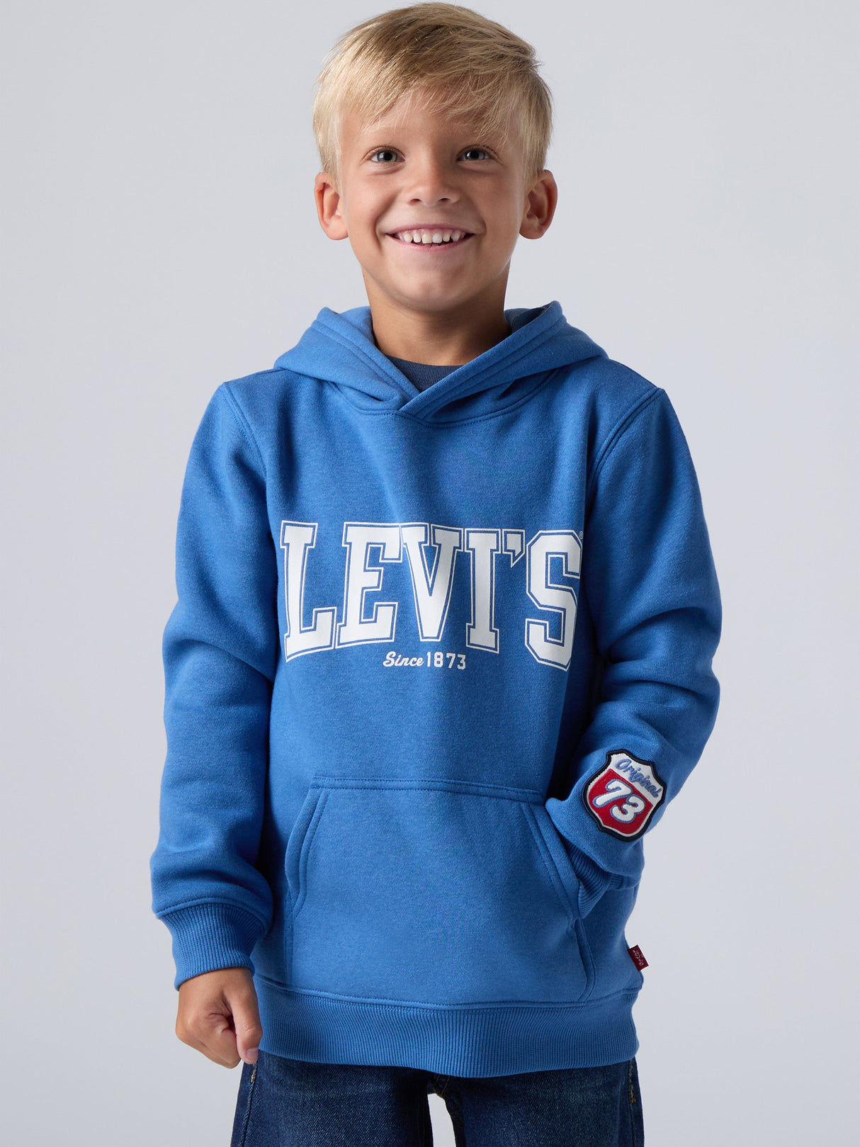 Levi's Boys The Great Highway Hoodie in Blue